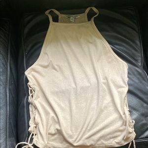 Suede tank top